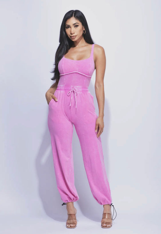 CONTACT ME| JUMPSUITS (PINK)