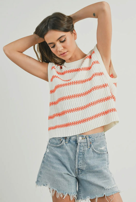 SWEETER WITH TIME| TOP ( ORANGE)